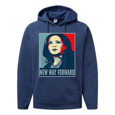 Kamala Harris Forward 2024 Presidential Election President Performance Fleece Hoodie