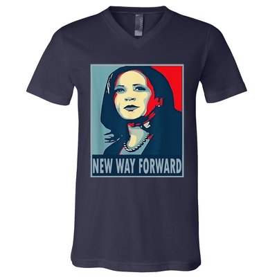 Kamala Harris Forward 2024 Presidential Election President V-Neck T-Shirt