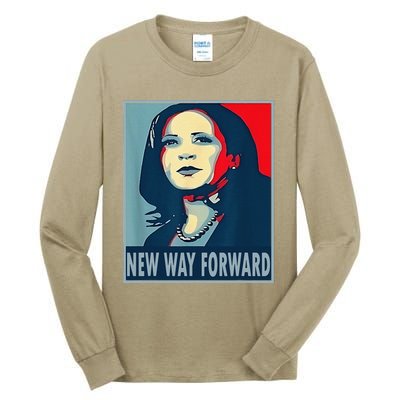 Kamala Harris Forward 2024 Presidential Election President Tall Long Sleeve T-Shirt