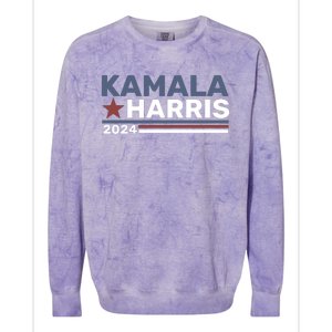 Kamala Harris For President 2024 Colorblast Crewneck Sweatshirt