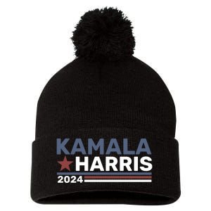 Kamala Harris For President 2024 Pom Pom 12in Knit Beanie