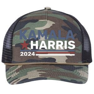 Kamala Harris For President 2024 Retro Rope Trucker Hat Cap