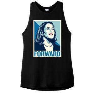 Kamala Harris Forward Election Ladies PosiCharge Tri-Blend Wicking Tank