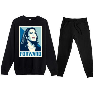 Kamala Harris Forward Election Premium Crewneck Sweatsuit Set