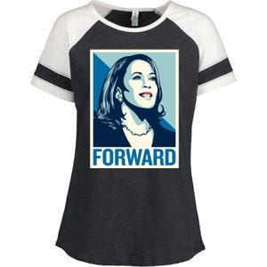 Kamala Harris Forward Election Enza Ladies Jersey Colorblock Tee