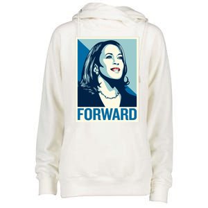 Kamala Harris Forward Election Womens Funnel Neck Pullover Hood