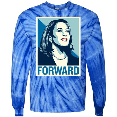 Kamala Harris Forward Election Tie-Dye Long Sleeve Shirt