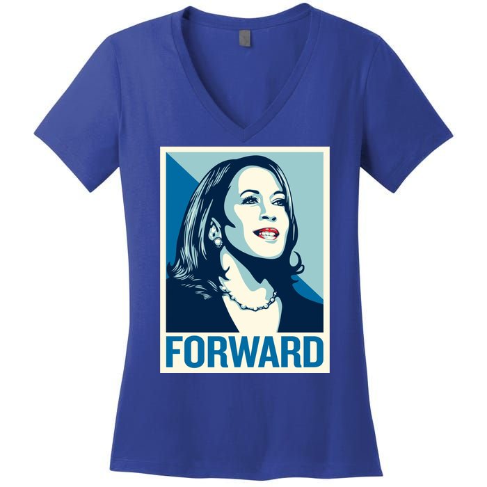 Kamala Harris Forward Election Women's V-Neck T-Shirt