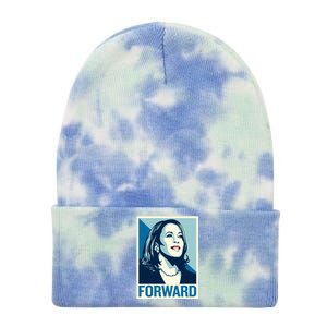 Kamala Harris Forward Election Tie Dye 12in Knit Beanie