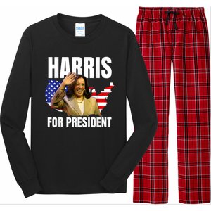 Kalama Harris For President 2024 Long Sleeve Pajama Set