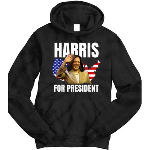 Kalama Harris For President 2024 Tie Dye Hoodie