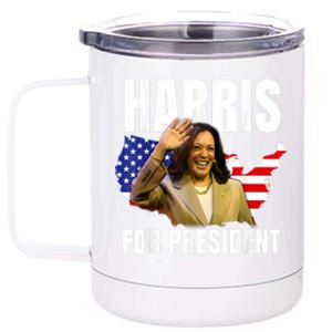 Kalama Harris For President 2024 12 oz Stainless Steel Tumbler Cup