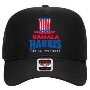 Kamala Harris For The President Kamala For President High Crown Mesh Back Trucker Hat