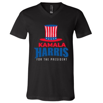 Kamala Harris For The President Kamala For President V-Neck T-Shirt