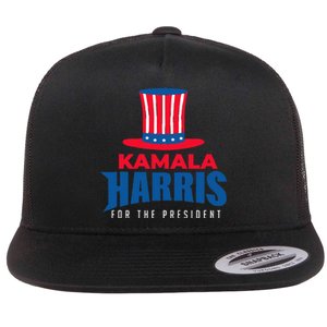 Kamala Harris For The President Kamala For President Flat Bill Trucker Hat