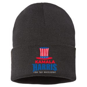 Kamala Harris For The President Kamala For President Sustainable Knit Beanie