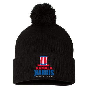 Kamala Harris For The President Kamala For President Pom Pom 12in Knit Beanie