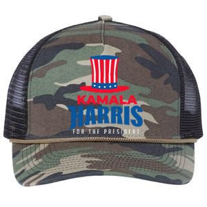 Kamala Harris For The President Kamala For President Retro Rope Trucker Hat Cap