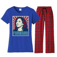 Kamala Harris Forward Vintage Poster 2024 Gift Women's Flannel Pajama Set