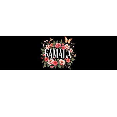 Kamala Harris First Female President Vintage Floral Feminine Bumper Sticker