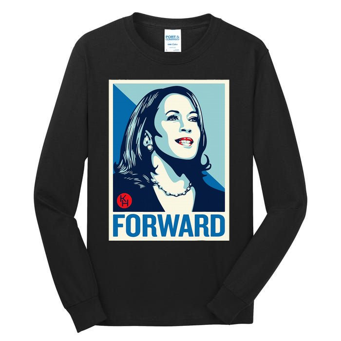 Kamala Harris Forward 2024 Presidential Election President Tall Long Sleeve T-Shirt