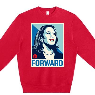 Kamala Harris Forward 2024 Presidential Election President Premium Crewneck Sweatshirt