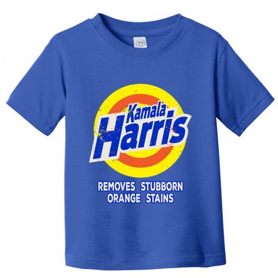 Kamala Harris Funny Detergent Removes Stubborn Orange Stains Cool Gift Toddler T-Shirt