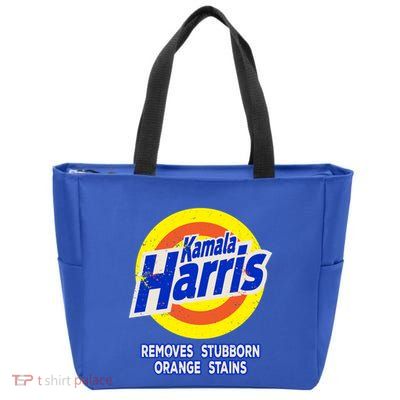 Kamala Harris Funny Detergent Removes Stubborn Orange Stains Cool Gift Zip Tote Bag
