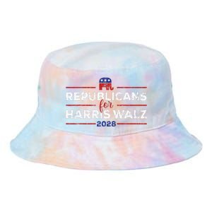 Kamala Harris For President Republicans For Harris Waltz Tie Dye Newport Bucket Hat