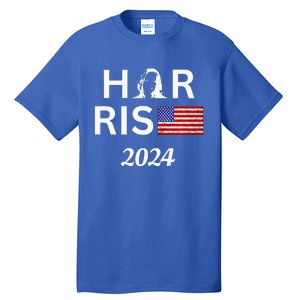 Kamala Harris Flag Her Rise 2024 For President Tall T-Shirt