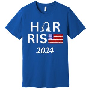 Kamala Harris Flag Her Rise 2024 For President Premium T-Shirt