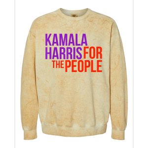 Kamala Harris For The People President 2024 Colorblast Crewneck Sweatshirt