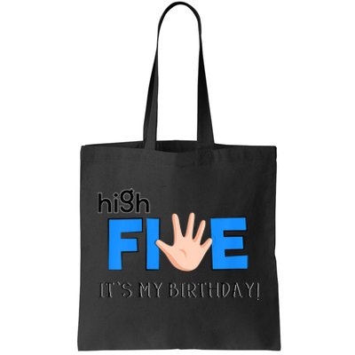 K.i.d.s High Five - Cool 5 Year Old K.i.d.s Birthday Gift Tote Bag