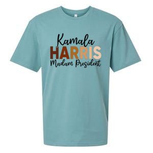 Kamala Harris For President 2024 Democrat Madam President Sueded Cloud Jersey T-Shirt