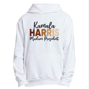 Kamala Harris For President 2024 Democrat Madam President Urban Pullover Hoodie