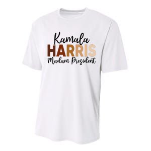 Kamala Harris For President 2024 Democrat Madam President Performance Sprint T-Shirt