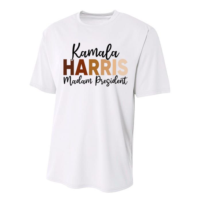 Kamala Harris For President 2024 Democrat Madam President Performance Sprint T-Shirt