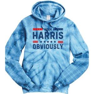 Kamala Harris For President Obviously 2024 Tie Dye Hoodie