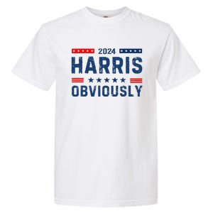 Kamala Harris For President Obviously 2024 Garment-Dyed Heavyweight T-Shirt