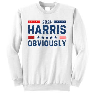 Kamala Harris For President Obviously 2024 Sweatshirt