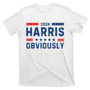 Kamala Harris For President Obviously 2024 T-Shirt