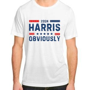 Kamala Harris For President Obviously 2024 Adult ChromaSoft Performance T-Shirt