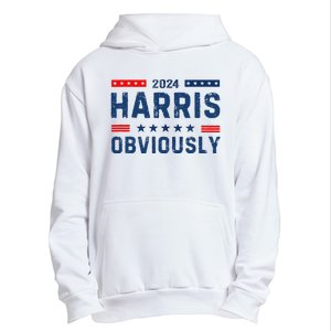 Kamala Harris For President Obviously 2024 Urban Pullover Hoodie