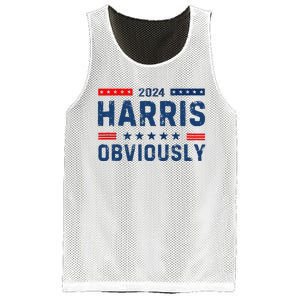 Kamala Harris For President Obviously 2024 Mesh Reversible Basketball Jersey Tank