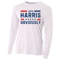 Kamala Harris For President Obviously 2024 Cooling Performance Long Sleeve Crew