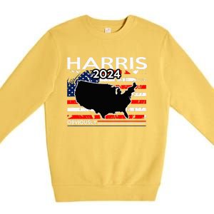 Kamala Harris For President Obviously Premium Crewneck Sweatshirt