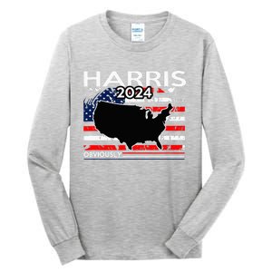 Kamala Harris For President Obviously Tall Long Sleeve T-Shirt