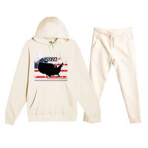 Kamala Harris For President Obviously Premium Hooded Sweatsuit Set