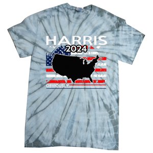 Kamala Harris For President Obviously Tie-Dye T-Shirt