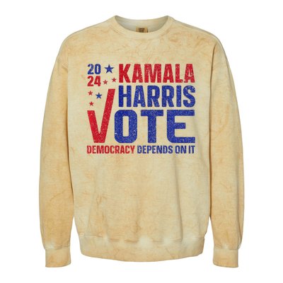 Kamala Harris For President A New Vision For America Colorblast Crewneck Sweatshirt